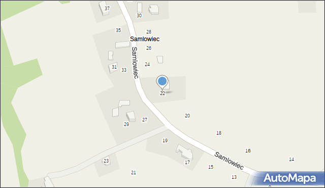Kostkowice, Samlowiec, 22, mapa Kostkowice