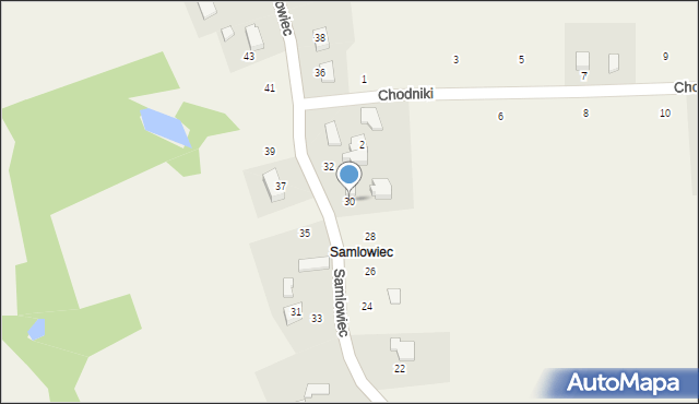 Kostkowice, Samlowiec, 30, mapa Kostkowice