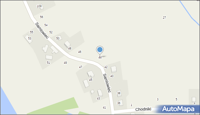 Kostkowice, Samlowiec, 44, mapa Kostkowice