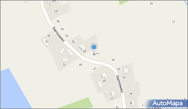 Kostkowice, Samlowiec, 46, mapa Kostkowice