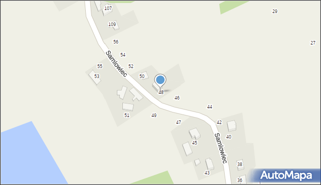 Kostkowice, Samlowiec, 48, mapa Kostkowice