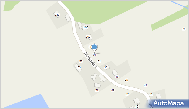 Kostkowice, Samlowiec, 54, mapa Kostkowice