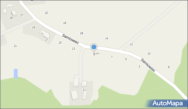 Kostkowice, Samlowiec, 9, mapa Kostkowice