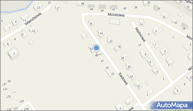 Kowale, Sadowa, 49, mapa Kowale