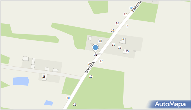 Kozerki, Saturna, 24, mapa Kozerki