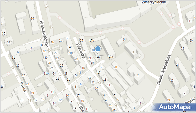 Kraków, Salwatorska, 1a, mapa Krakowa