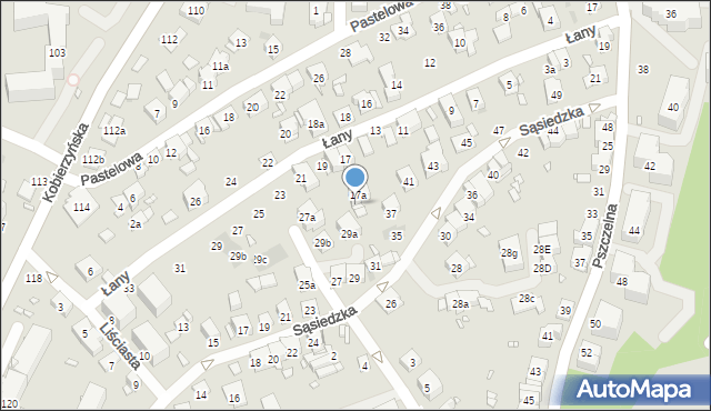 Kraków, Sąsiedzka, 39, mapa Krakowa