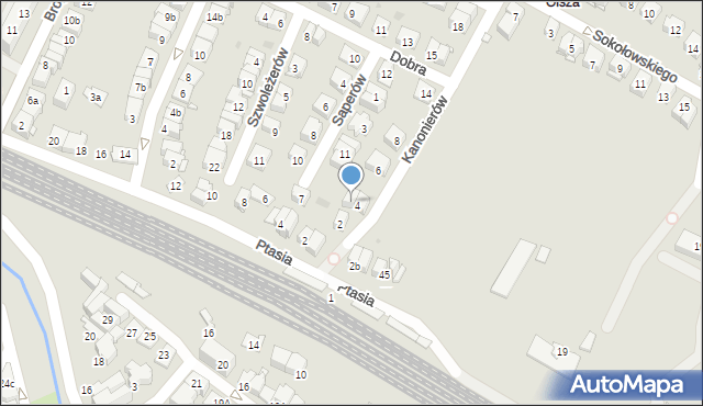 Kraków, Saperów, 14, mapa Krakowa