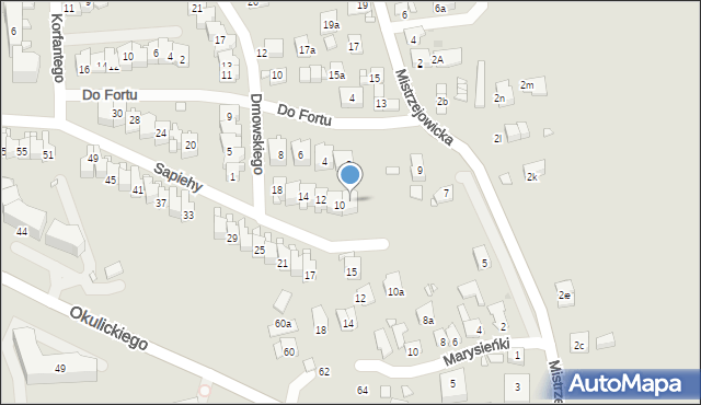 Kraków, Sapiehy Adama Stefana, ks. kard., 8, mapa Krakowa