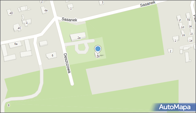 Kraków, Sasanek, 2b, mapa Krakowa