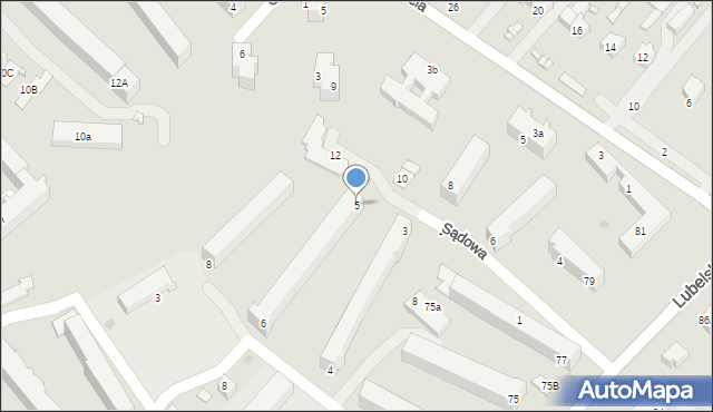 Kraśnik, Sądowa, 5, mapa Kraśnik