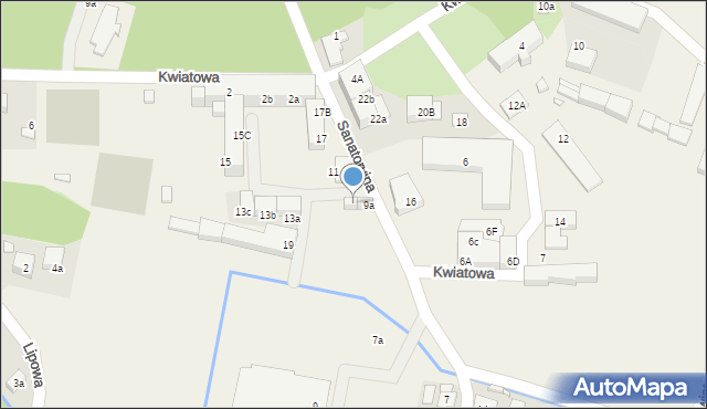 Krośnice, Sanatoryjna, 9b, mapa Krośnice