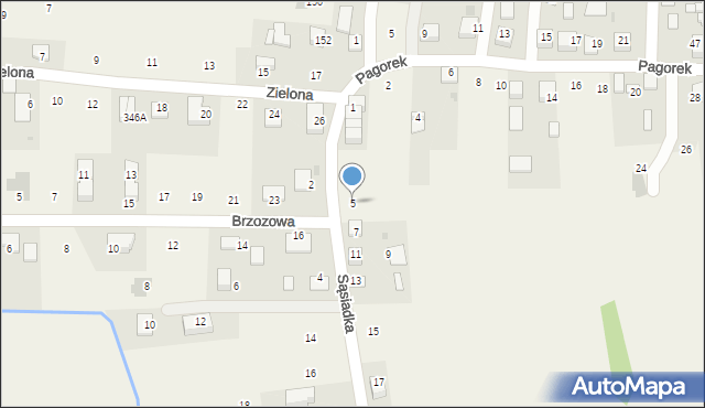 Krzeczów, Sąsiadka Zdzisława, ks., 5, mapa Krzeczów