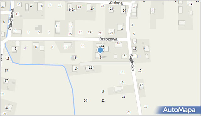 Krzeczów, Sąsiadka Zdzisława, ks., 6, mapa Krzeczów