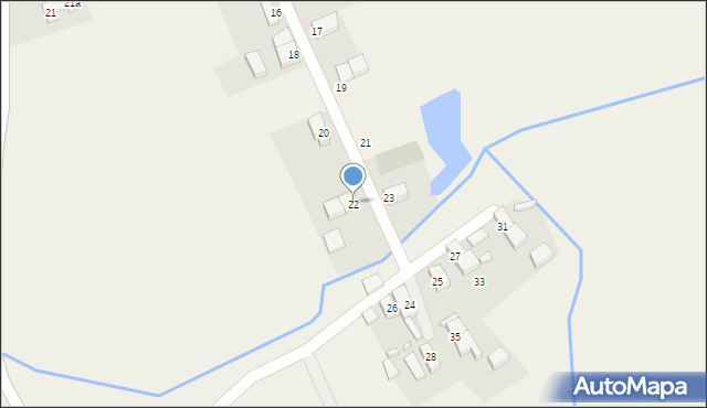 Krzeszów, Sądecka, 22, mapa Krzeszów