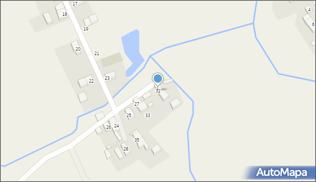 Krzeszów, Sądecka, 31, mapa Krzeszów