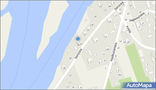 Kuligów, Sadowa, 24, mapa Kuligów