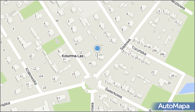 Łask, Sadowa, 2, mapa Łask