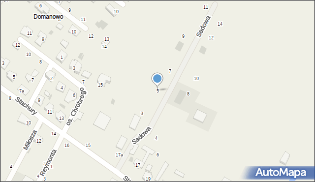 Łazieniec, Sadowa, 5, mapa Łazieniec