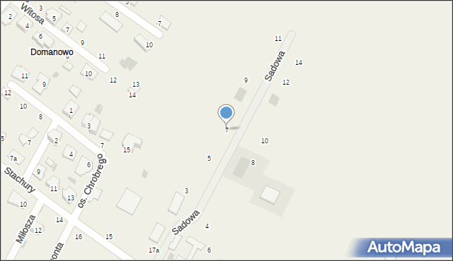 Łazieniec, Sadowa, 7, mapa Łazieniec