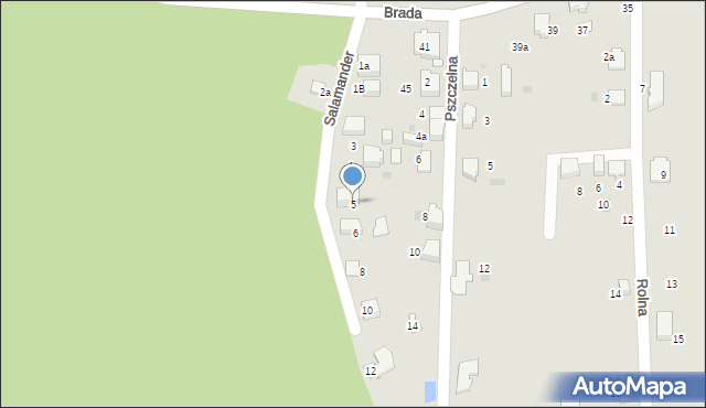 Łaziska Górne, Salamander, 5, mapa Łaziska Górne