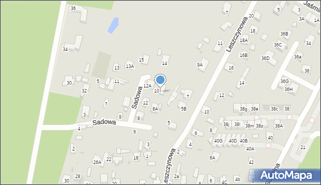 Legionowo, Sadowa, 8B, mapa Legionowo