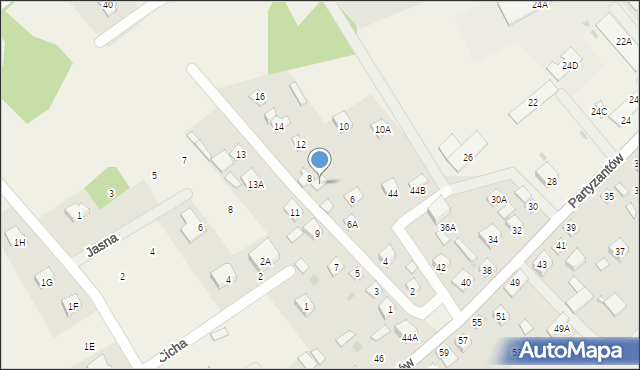 Leoncin, Sadowa, 8a, mapa Leoncin