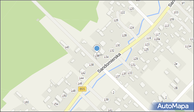 Lipa, Sandomierska, 136, mapa Lipa