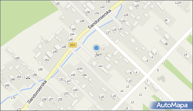 Lipa, Sandomierska, 139, mapa Lipa