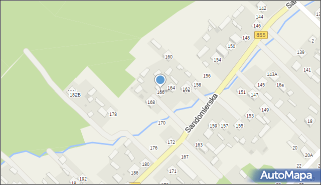 Lipa, Sandomierska, 166, mapa Lipa