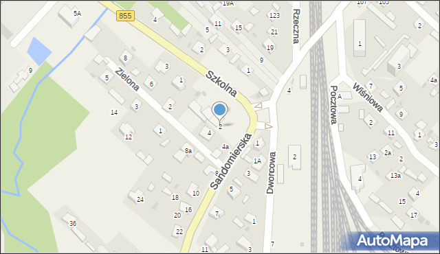 Lipa, Sandomierska, 2, mapa Lipa