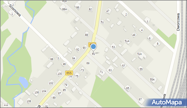 Lipa, Sandomierska, 61, mapa Lipa