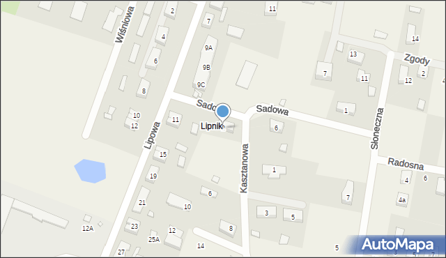Lipnik, Sadowa, 2, mapa Lipnik
