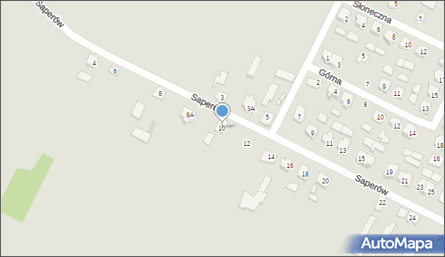 Lipsk, Saperów, 10, mapa Lipsk