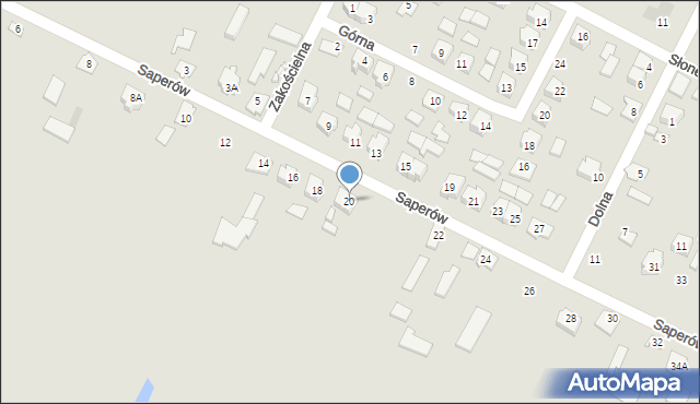 Lipsk, Saperów, 20, mapa Lipsk