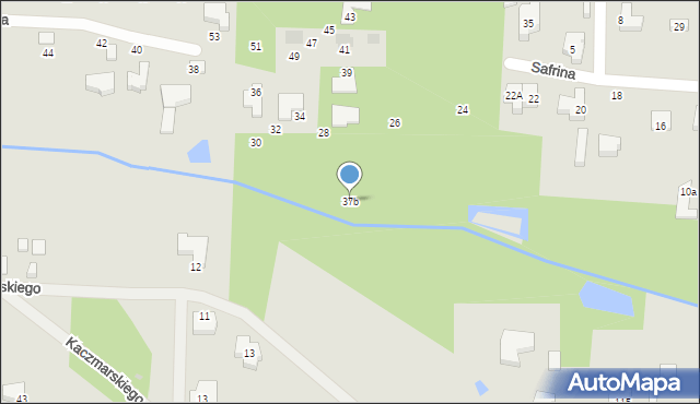 Łódź, Safrina Horacego, 37b, mapa Łodzi