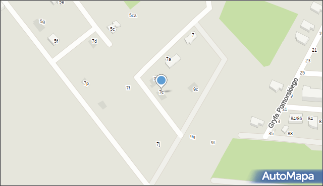 Łódź, Sardyńska, 7c, mapa Łodzi