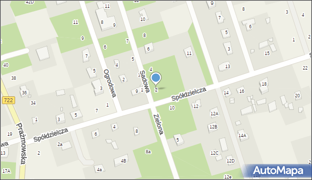 Łoś, Sadowa, 2, mapa Łoś