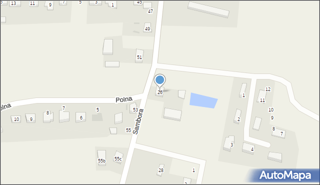 Lubiszewo Tczewskie, Sambora, 26, mapa Lubiszewo Tczewskie