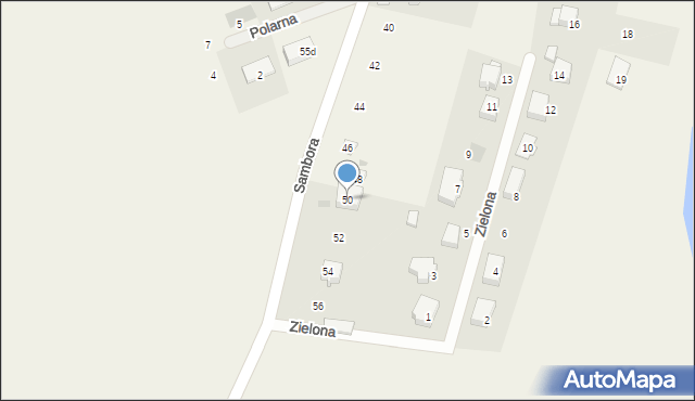 Lubiszewo Tczewskie, Sambora, 50, mapa Lubiszewo Tczewskie