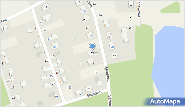 Lubiszewo Tczewskie, Sambora, 73, mapa Lubiszewo Tczewskie