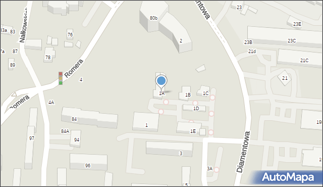 Lublin, Samsonowicza Jana, 1A, mapa Lublina