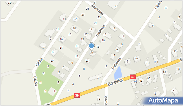 Lubsza, Sadowa, 12, mapa Lubsza