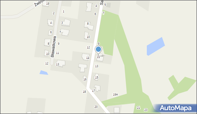 Machnacz, Sasankowa, 11, mapa Machnacz