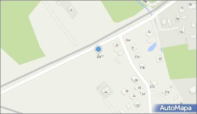 Majdan Królewski, Sandomierska, 32a, mapa Majdan Królewski