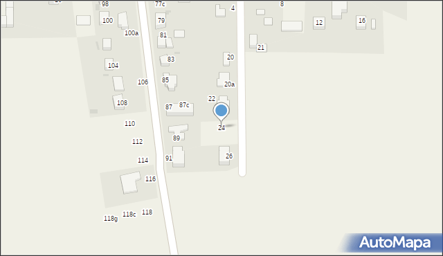 Malczyce, Sadowa, 24, mapa Malczyce