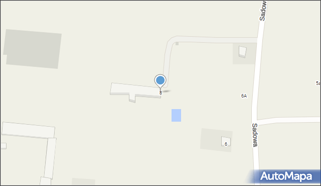 Malenin, Sadowa, 8, mapa Malenin