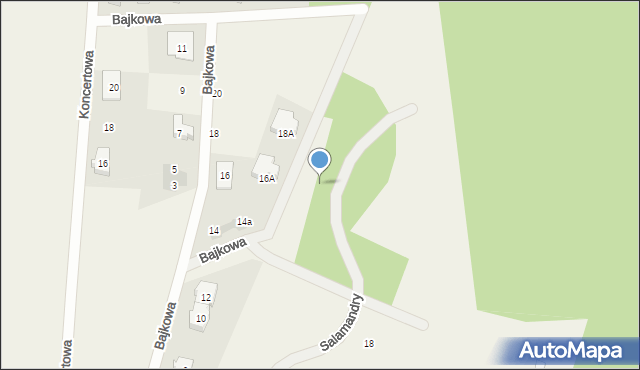 Michałówek, Salamandry, 21, mapa Michałówek