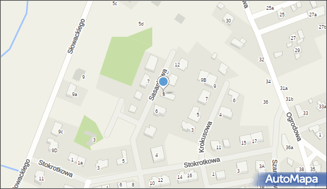 Miękowo, Sasankowa, 8, mapa Miękowo