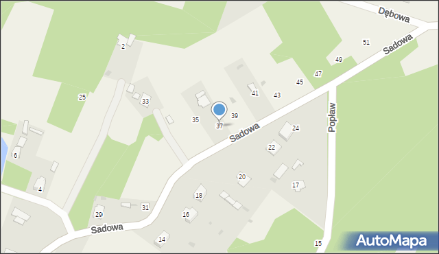 Mielnik, Sadowa, 37, mapa Mielnik